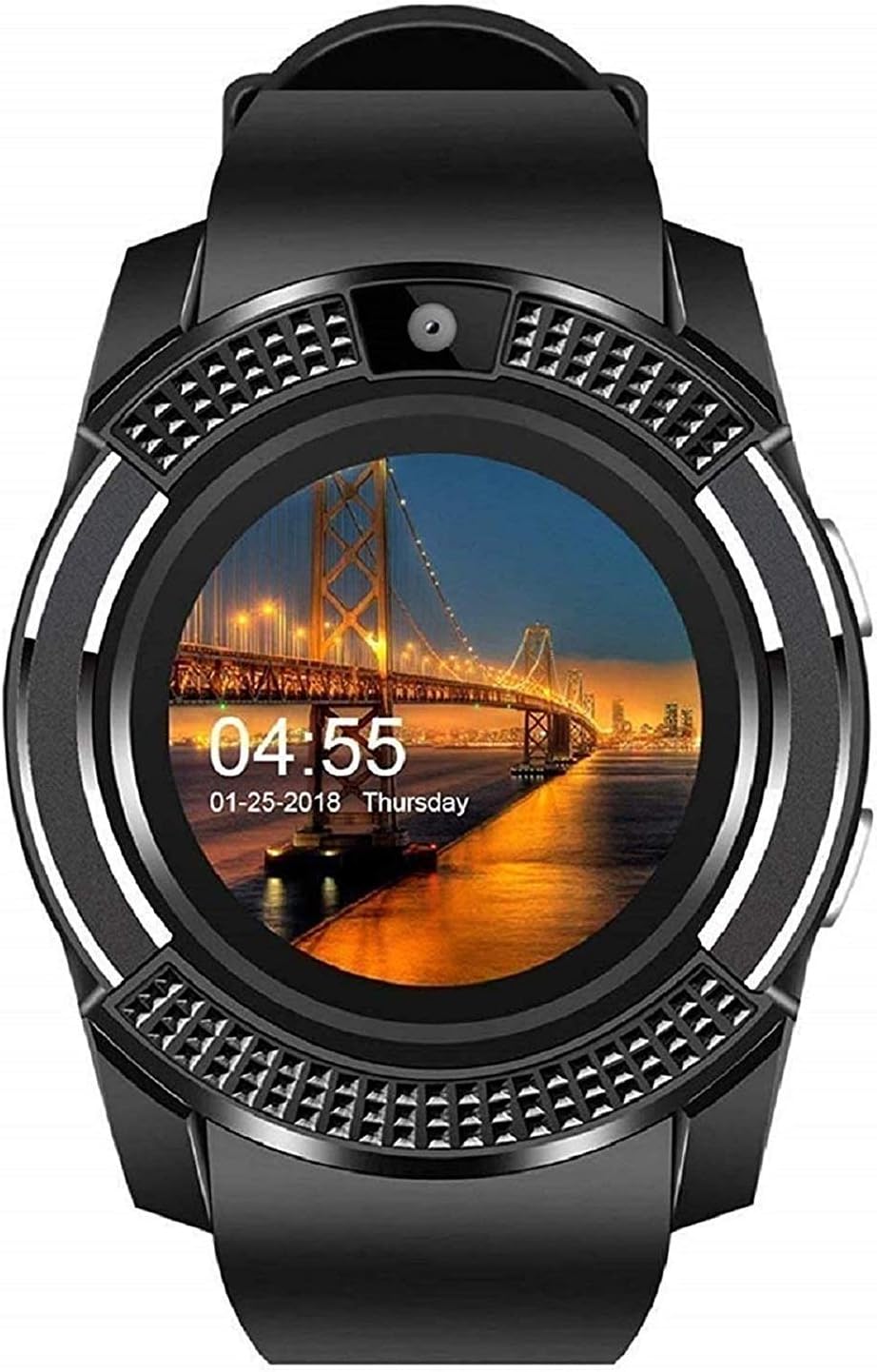 Glamary Mobile Smartwatch Inbuilt Camera Supporting 3G/4G Sim for Phone Like Samsung, Xiaomi Mi, Oppo, ViVo, Moto, HTC, Lenovo