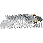DEWALT Mechanics Tool Set, 1/4", 3/8", 1/2" Drive Tools and Combo Wrenches, 341 Piece (DWMT45341)