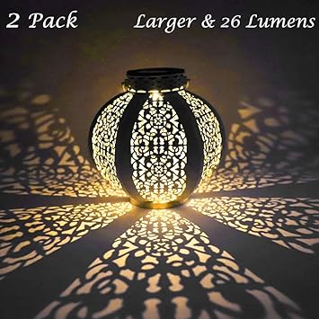 Lvjing 26 Lumens Solar Lantern Outdoor Decorative Retro Solar