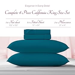 Carressa Linen 100% Egyptian Cotton Sheets Cal King