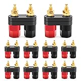 Wiwaplex 10Pcs Gold Plated Insulated Terminal