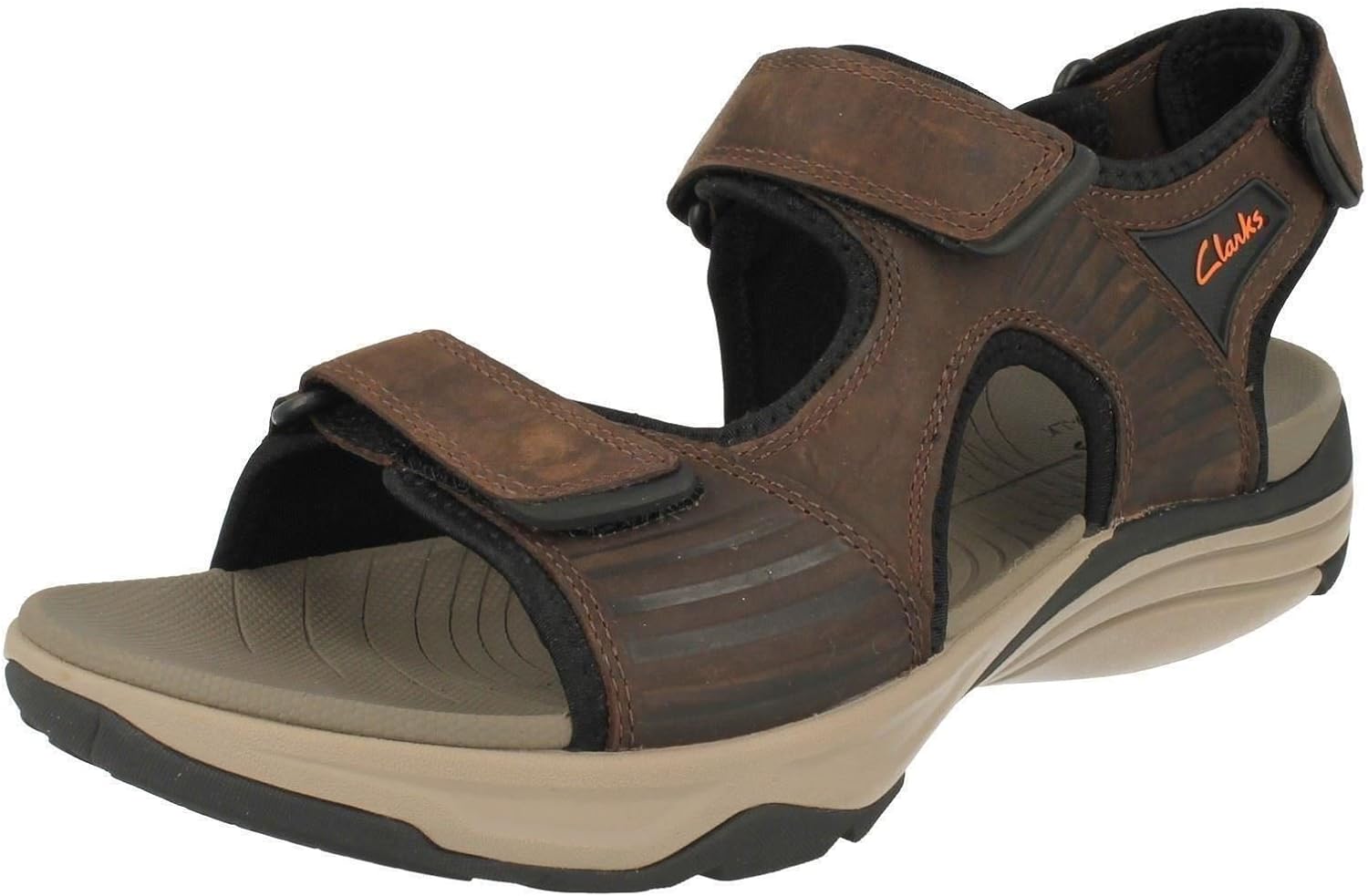 clarks walking sandals mens