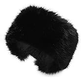 ZLYC Women's Winter Large Faux Fur Headband Fluffy Elastic Cold Weather Earmuffs