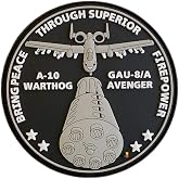 Airman A-10 Warthog Peace Through Superior Firepower Patch [PVC Rubber-W7]