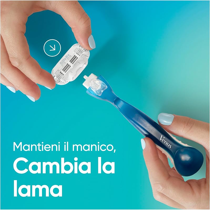 Smooth Donna Rasoio con 16 Lamette Di Ricambio