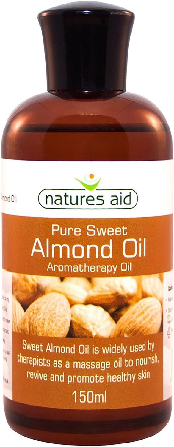 Natures Aid Almond Oil, Pure, Sweet Almond Oil, Massage Oil, Suited to