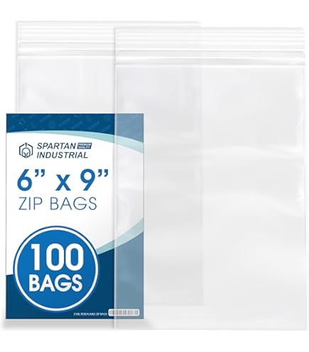 Amazon.com: Spartan Industrial - 6” X 9” (200 Count) Quart Clear
