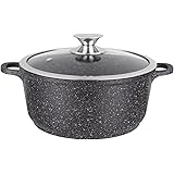 Kaiser Cacerola de Piedra (24 cm, con Tapa, Interior de Aluminio ...