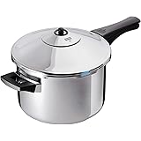Kuhn Rikon Duromatic Stainless-Steel Saucepan Pressure Cooker - 3.7-Qt