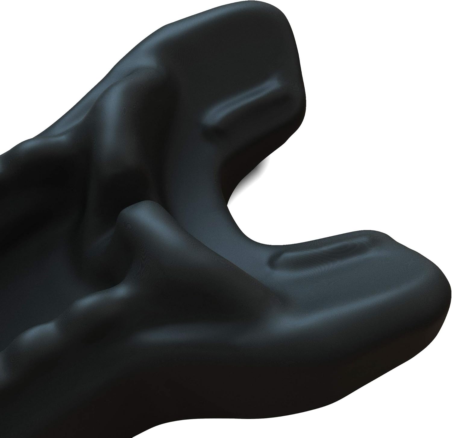 Cervical Traction Pillow - Chiropractic Orthotic Device for Neck and Shoulder Pain Trigger Point Therapy Massager and Posture Corrector with Acupressure and Occipital Release Nodes (Black): Health & Personal Care