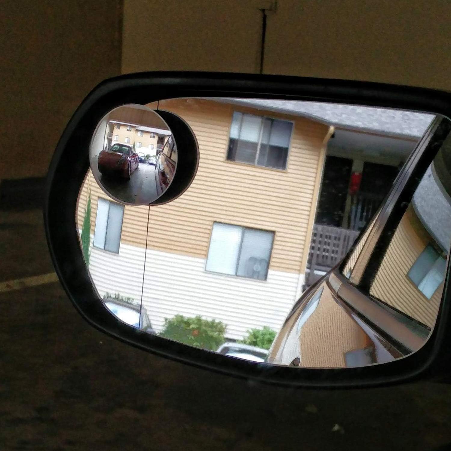 Ampper Blind Spot Mirror, 2" Round HD Glass Convex Rear View Mirror, Pack of 2: Automotive