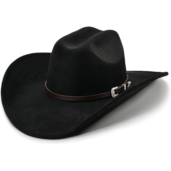 Shapeable Big Wide Brim Cowboy Hat with Embroidery, Unisex Melesh Western Cowboy Hat for Men and Women, Shapeable Big  main image 3