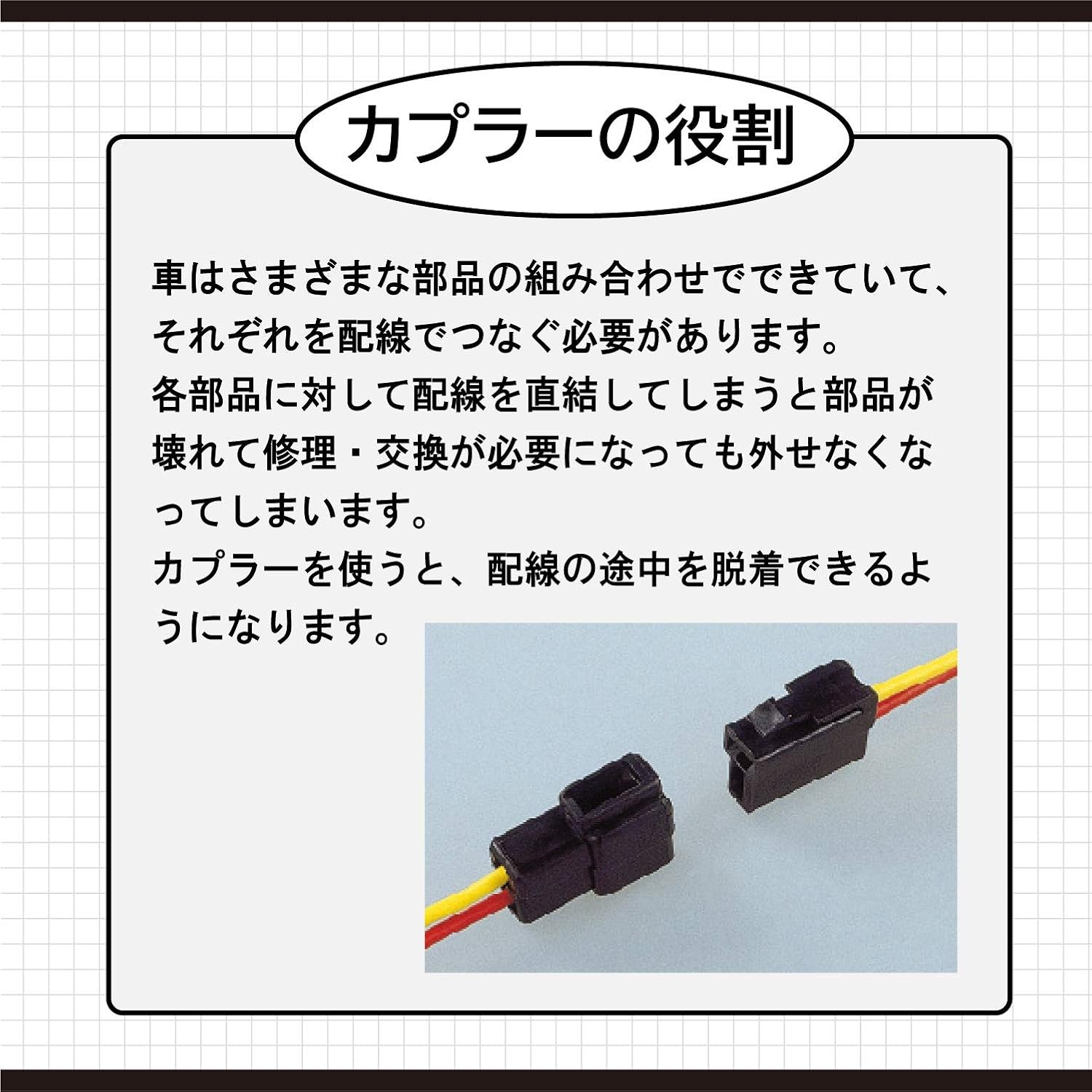 Amazon Co Jp エーモン カプラー4極 適合コード 0 08 0 3sq相当 1セット 2811 車 バイク