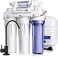 iSpring RCC7-BLK, NSF/ANSI 58 Certified, 5-Stage Reverse Osmosis System, RO Water Filter System Under Sink, 75 GPD, Stylish Black RO Faucet, Easy Top-Mounted Faucet Design with U.S. Patent