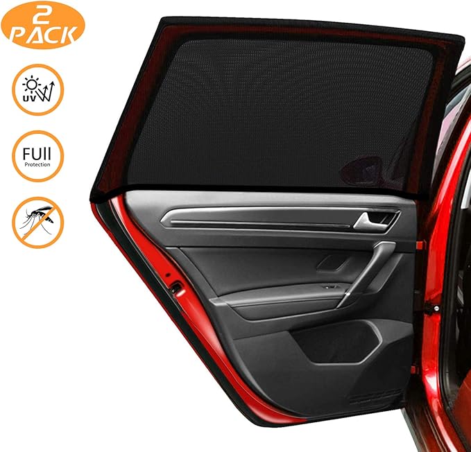 KUYANG Car Window Shade, 2 Pack ( Size L ) Car Sun Shade