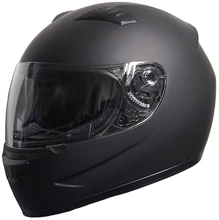 Rallox Helmets Integralhelm 051-1 schwarz/matt Rallox Motorrad Roller Sturz Helm (XS, S, M, L, XL) Größe L