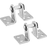 uxcell Air Cylinder Rod Clevis Mounting Bracket 4 Bolt Holes MA/MAL Pneumatic Parts for 16mm Cylinder Bore, 2pcs