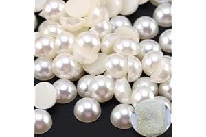 MKLKSDH 10000PCS 3mm Ivory Half Round Tiny Pearls for Nails Face Body Make Up Crafts Small Half Pearls Rhinestones for Home DIY Nails Shoes Salon Use