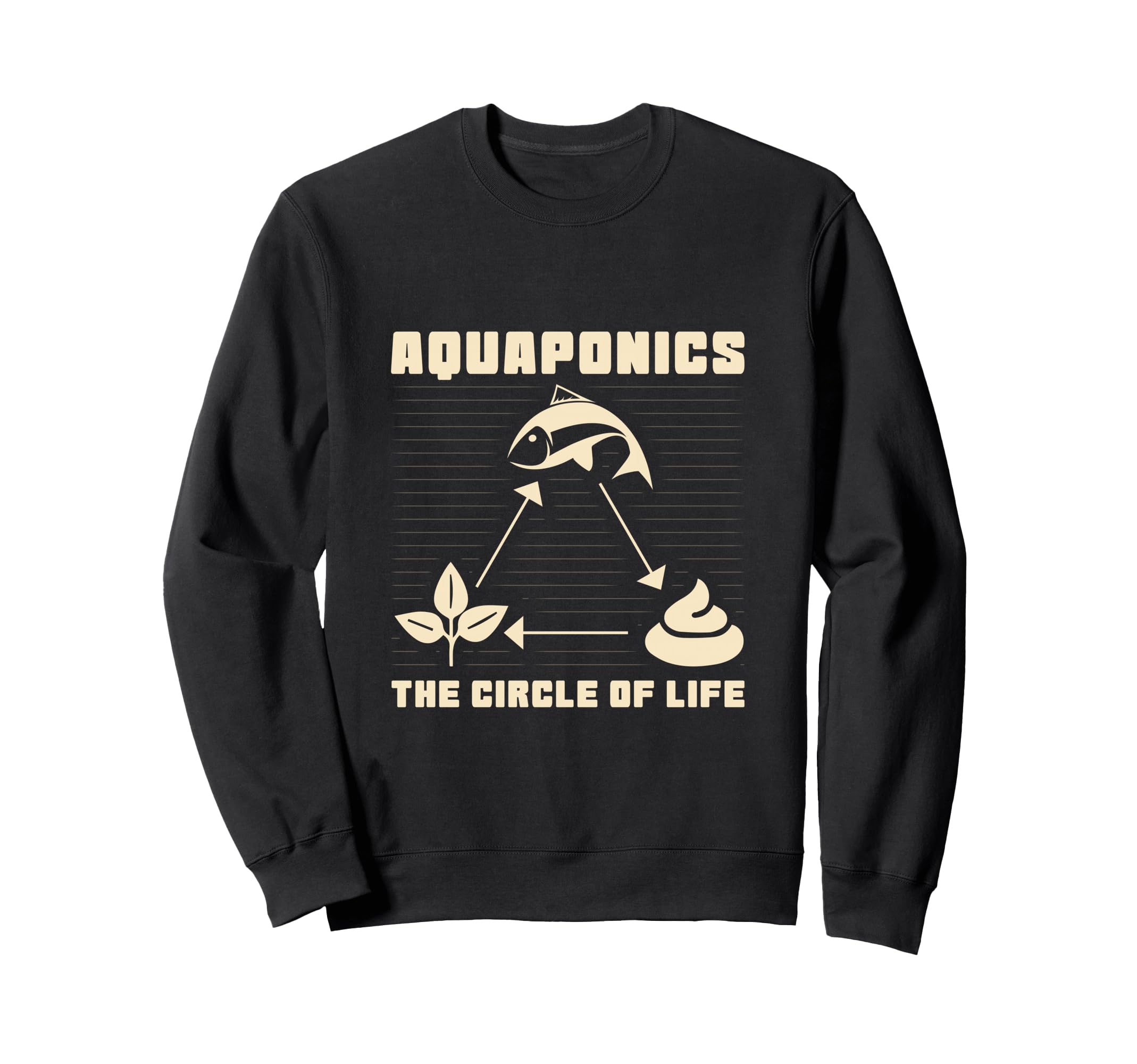 Aquaponics The Circle Of Life Hydroponics Apparel Sweatshirt