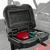StarknightMT UTV Bed Storage Box 6.34 GAL Compatible with Polaris Ranger | XP 1000 500 570 900 General 1000 2016-2026, 24L Polyethylene Rear Cargo Tool Box, Quick-Mount, Lock Included, Sturdy, Black