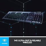 Logitech G915 Lightspeed Wireless Mechanical Keyboard UK QWERTY Black view 3