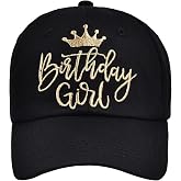 Erying Birthday Party Hats Funny Birthday Queen Squad Embroidery Adjustable Baseball Cap for Women