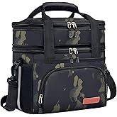 JOINGO Tactical Lunch Box for Men & Women – Expandable 16L Double Deck Insulated Cooler Bag for Work, Construction & 12-Hour Shifts – Heavy Duty Leakproof Large Meal Prep Tote with Shoulder Strap
