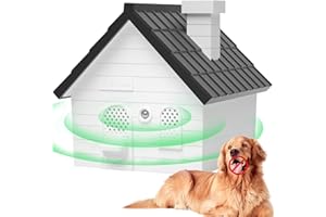 PUBAMALL Anti Barking Device, Dog Bark Deterrent Devices, Anti Barking Device Indoor Outdoor, Ultrasonic Dog Barking Control Devices with 4 Modes Up to 50 Ft, Anti Bark Device for Dogs, Dog Barking Silencer