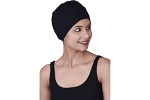 SAKUCHI Chemo Hats Solid Sleep Cap Women's Bamboo Soft Headwear Cancer Cap