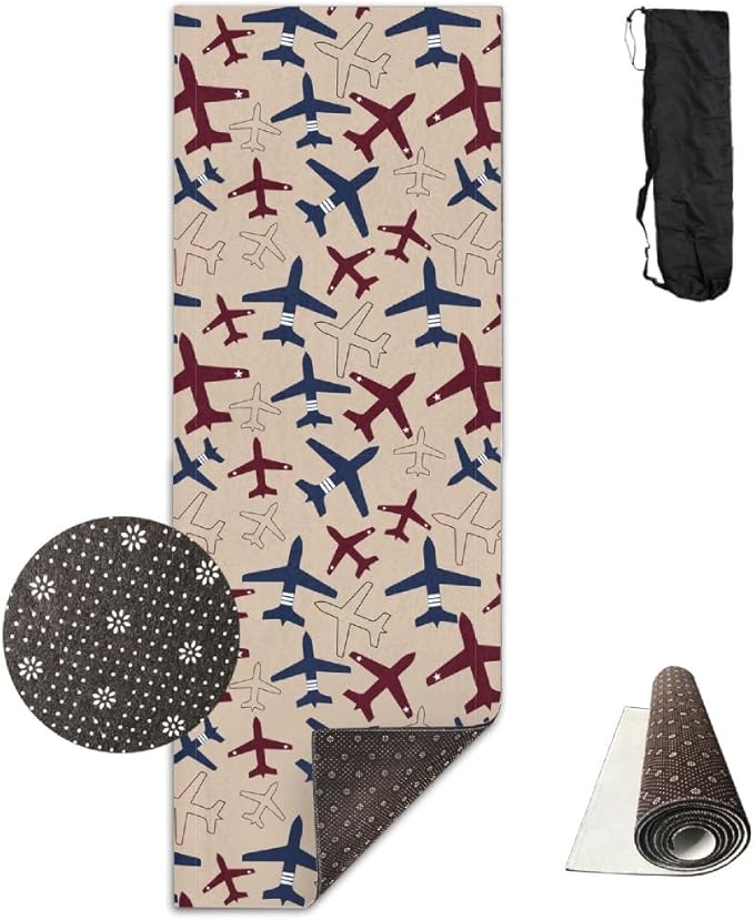 Aircraft Airplane Flying Pattern Comfort Unisex Yoga Mat