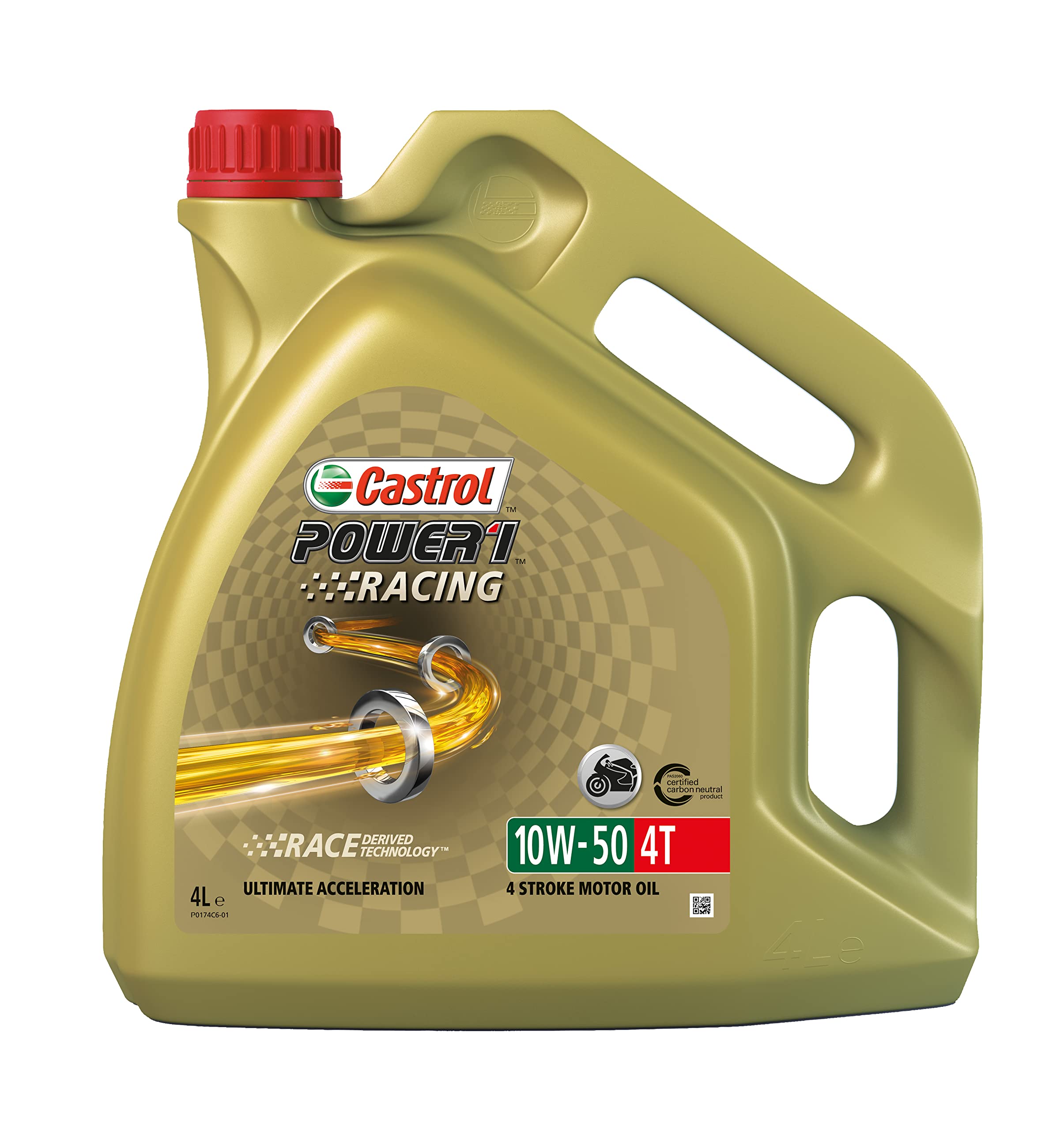 Castrol 15048E POWER1 Racing 4T 10W-50 Motorcycle Oil 4L