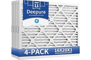 16X20X1 MERV 11 Furnace Filter (4 Packs) - MPR 1200 FPR 7 Electrostatic Pleated Air Conditioner HVAC AC Filters