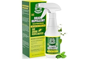 KICKOUTOR Roach Killer and Repellent Indoor Infestation 16 Oz Natural Peppermint Oil Roach Spray Pet Safe Household Cockroach Repellent for Home House Kitchen Car Roach Control