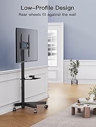 PERLESMITH Rolling TV Stand on Wheels for 23-60