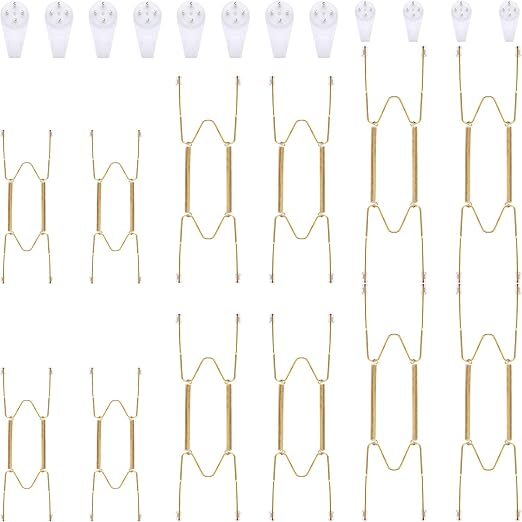 Amazon Com 12 Pieces Invisible Plate Hangers Wall Plate Hangers
