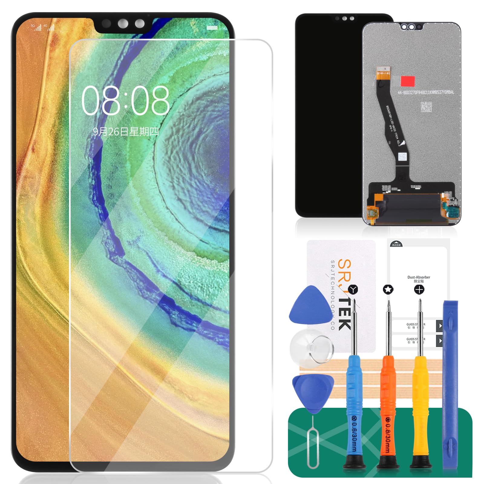 For Huawei Honor 8X LCD For Honor 8X Screen Replacement Display For Huawei Honor 8X Touch Screen JSN-L22 Digitizer Assembly Repair Kits (Black)