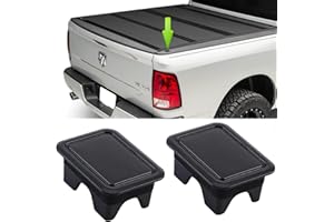 LINOAH Stake Pocket Covers for 2019-2024 Ram 1500 Rail Stake Pocket Cover Compatible with 5TH Gen Dodge Ram 1500 Rear Truck Tonneau Covers, Pack of 2