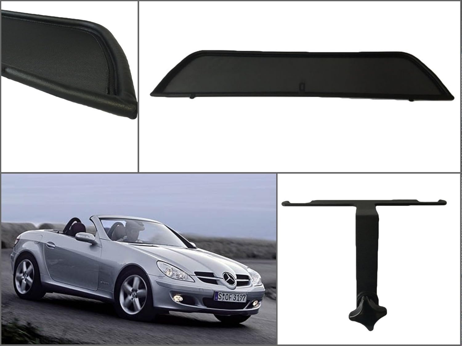 KR Wind DEFLECTOR MERCEDES SLK R171 SLK 200, SLK 280, SLK 350, SLK 55