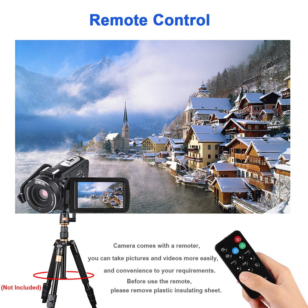 CofunKool Camcorder Video Camera Recorder 16X Digital Zoom IR Night Vision with Monocular Remote Control