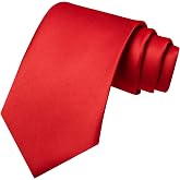 JEMYGINS Solid Color Tie Mens Necktie for Business and Wedding