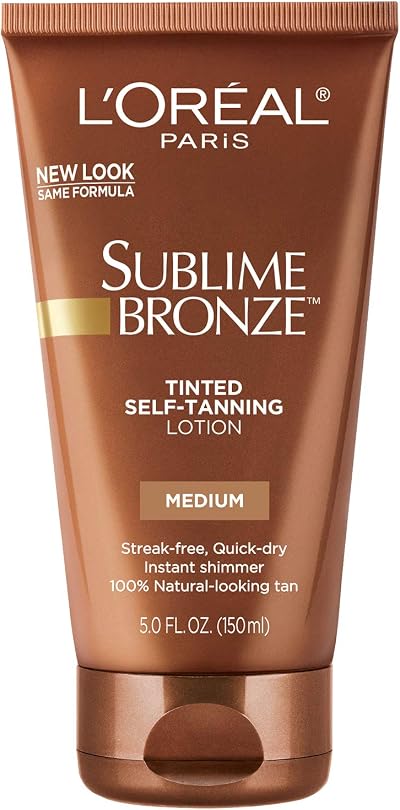 L'Oreal Paris Sublime Bronze Tinted Self-Tanning Lotion Light Medium 145ml