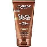 L'Oreal Paris Sublime Bronze Tinted Self Tanning Lotion, Medium Natural Tan 5 fl. Oz