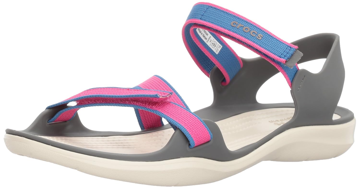 crocs women's swiftwater webbing w fashion sandals