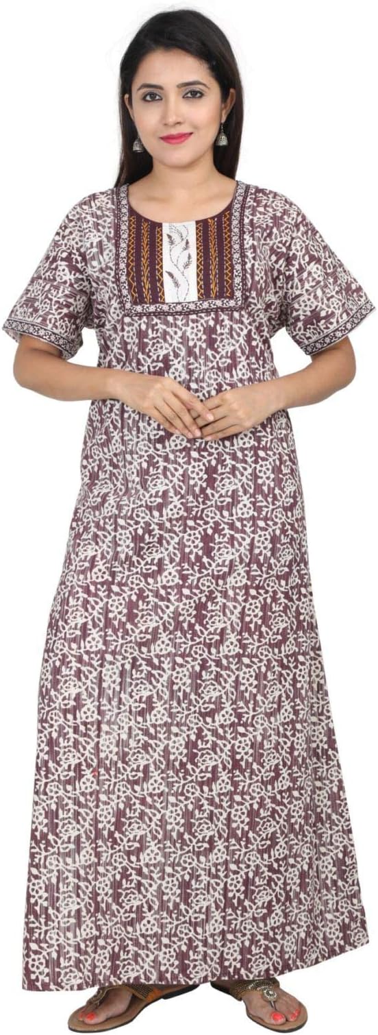 NIGHTY HOUSE NightyHouse Nightgown Women's Cotton Plus Size Nighties