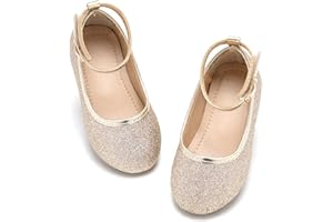Flaryzone Toddler/Little Girls' Ballerina Flat Mary Jane Princess Dress Shoes - Wedding School Party