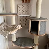 Dolomit Tofana - Árbol para Gatos de Pared, XL, 185 x 115 cm, Color Gris