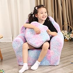 MOMCAYWEX Kids Sofa with Ottoman, Shell-Like Sofa