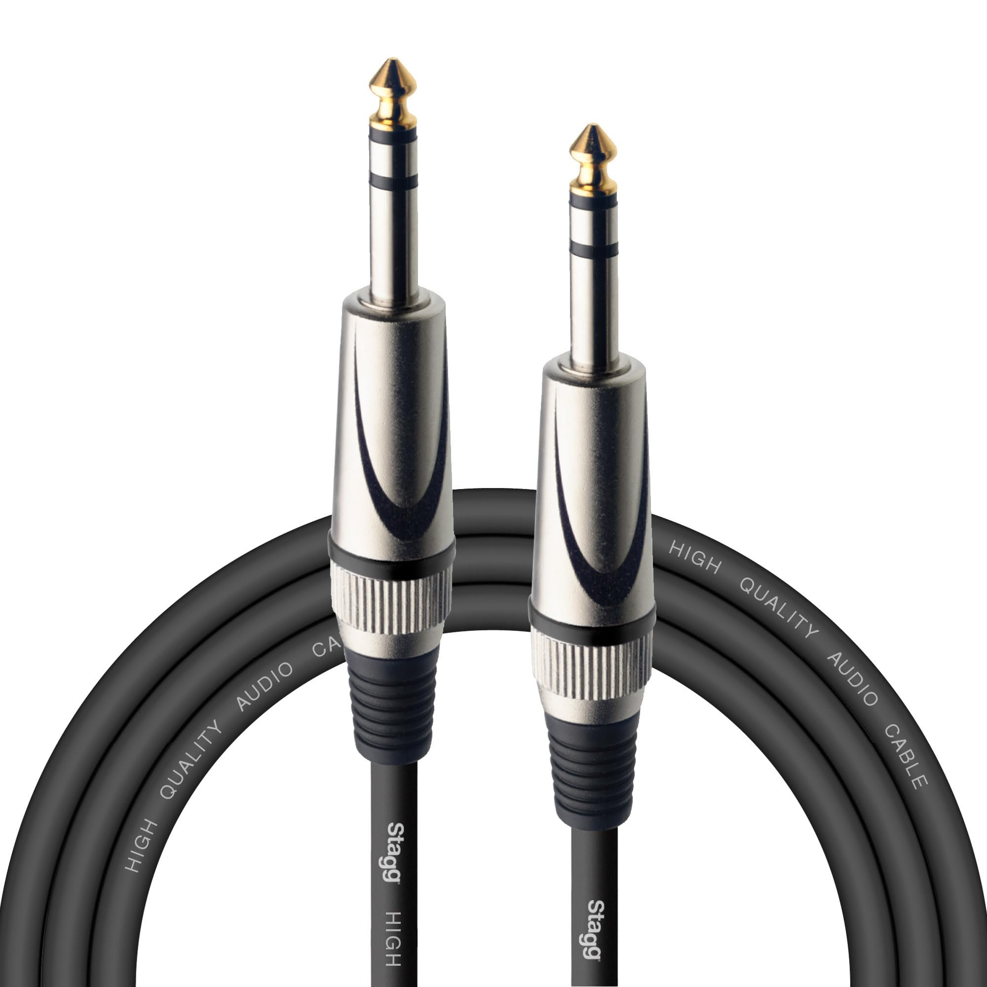 Stagg SAC3PS DL 3m/10 ft Deluxe Jack to Jack Instrument Cable — image 1