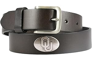 ZEP-PRO Zeppelin Products, Inc. NCAA Oklahoma Sooners Leather Concho Belt