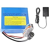 KBT 24V 2.6Ah Rechargeable Lithium Replacement Battery with Charger, Charging Cable, Cable Connector